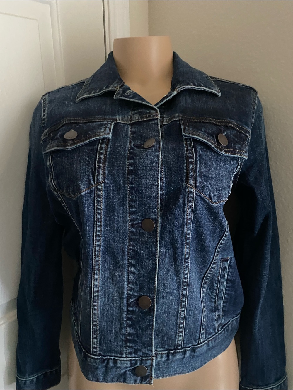 a.n.a Dark Indigo Women's Denim Jacket